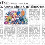Blitz chess u-20 2nd vca 26 jan (state times) paper Blitz chess u-20 2nd vca 26 jan (state times) paper